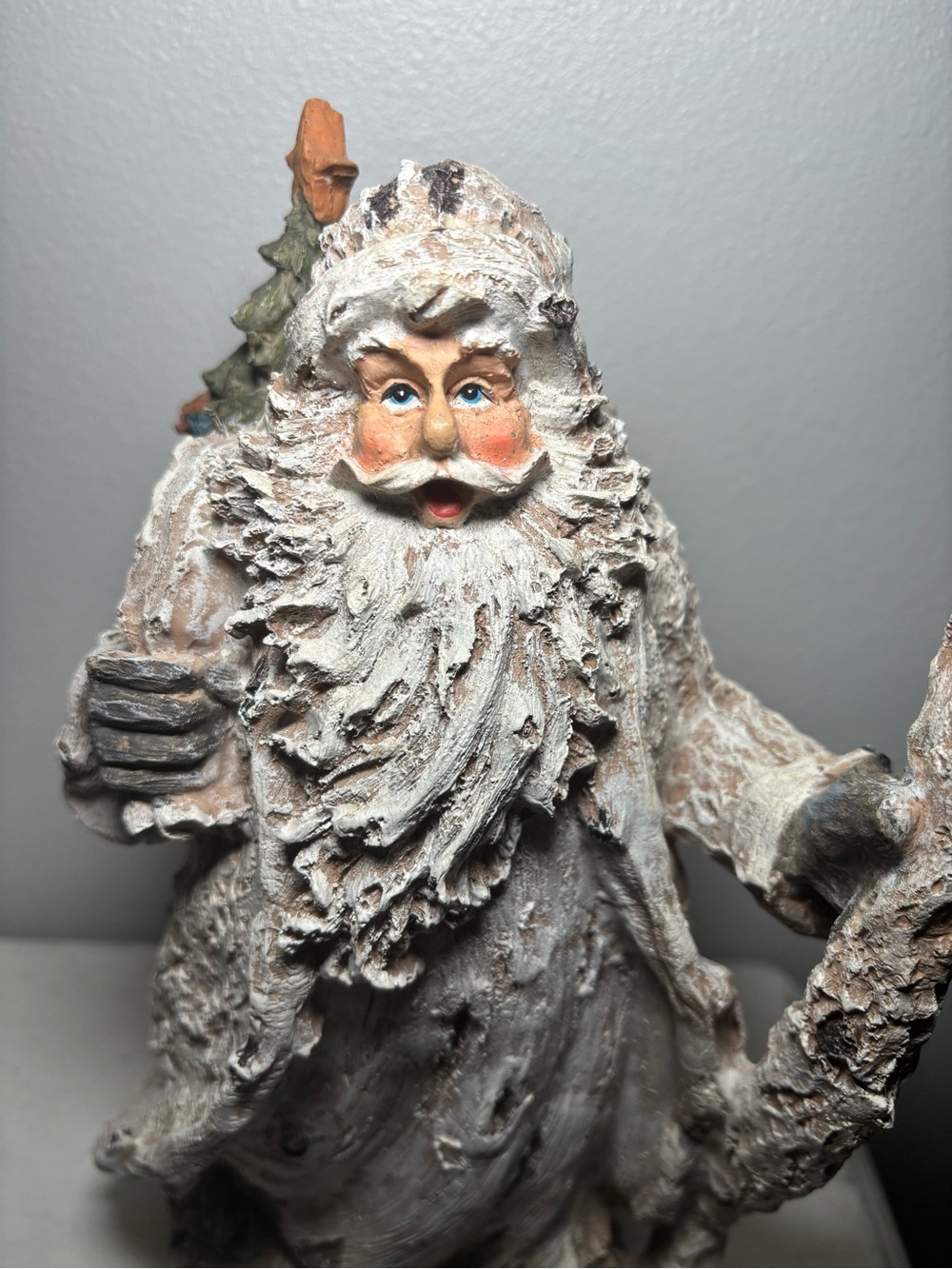 BirchBark Rustic Santa - Picture 3 of 12